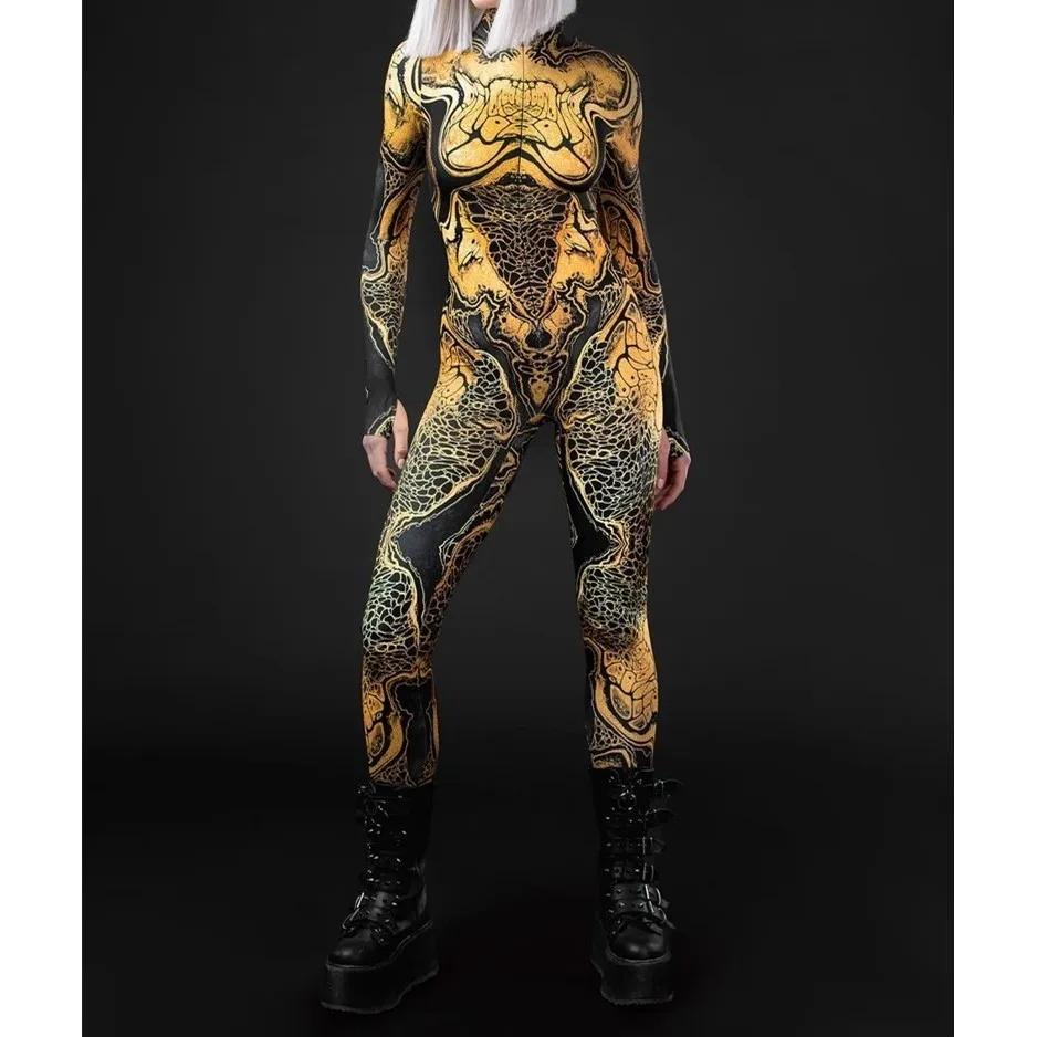 

Унисекс Киберпанк 3D цифровая печать Хэллоуин вечеринка ролевая игра наряд для женщин мужчин косплей костюм карнавальный комбинезон Adults XXXXL