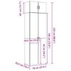 Tall Cabinet White 70x42.5x225 cm Particleboard
