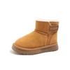 Children's Non-slip Soft-soled Snow Boots Boys' Thickened Fleece-lined Short Boots Warm and Breathable Cotton Boots
