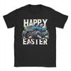 Easter Day Bunny Monster Truck Eggs Cool Rabbit T Shirts for Unisex Pure Cotton Humor TShirts Crewneck  Tee Shirt Short Sleeve