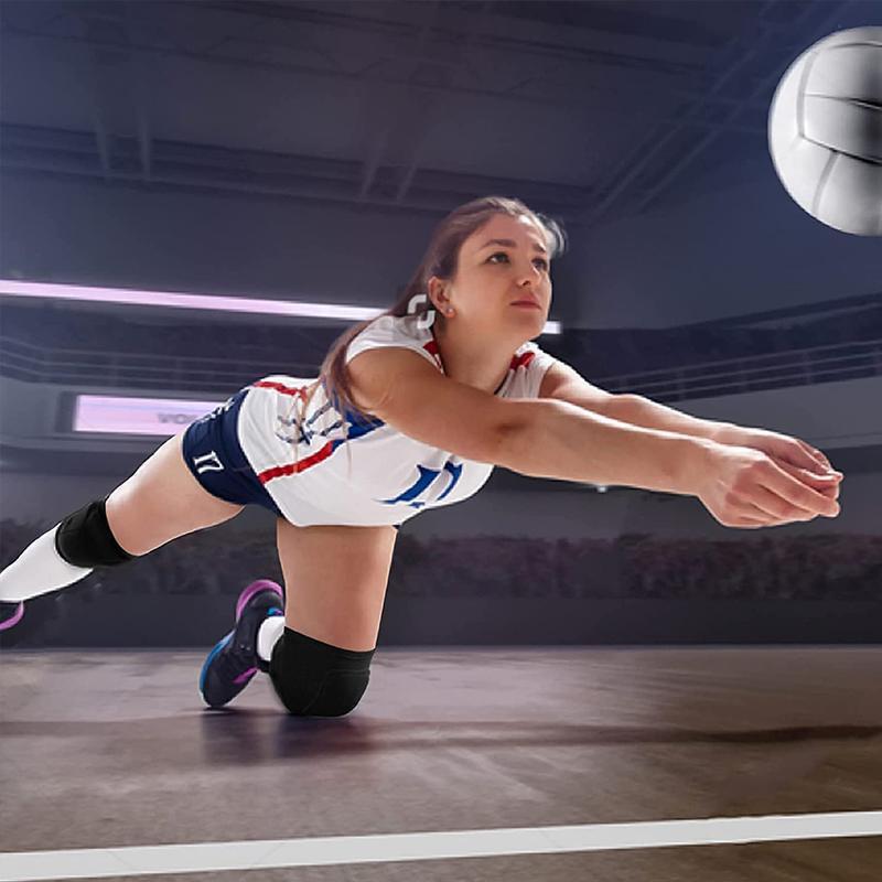 1Pair Compression Knee Pads Non-Slip Breathable Knee Support Braces Anticollision Sponge Soft Knee Pads