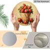 2D Flat Aluminum 7.87 Inch X 7.87 Inch Vintage Fresh Strawberry Pattern Wall Hanging, Country Style, Suitable for Dining Rooms, Gardens, Farmhouses