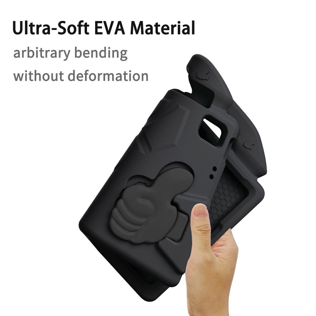 For Samsung Galaxy Tab A9+ Case Ultra-Soft EVA Thumb Kickstand Tablet Cover