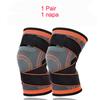 1 Pair Men Sports Compression Knee Pads Elastic Support For Volleyball Basketball Running Riding Fitness Workout