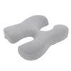 Face Down Chest Pillow Ergonomic Memory Foam Bust Support Cushion for Beauty Salon and Home Sleeping Light Gray