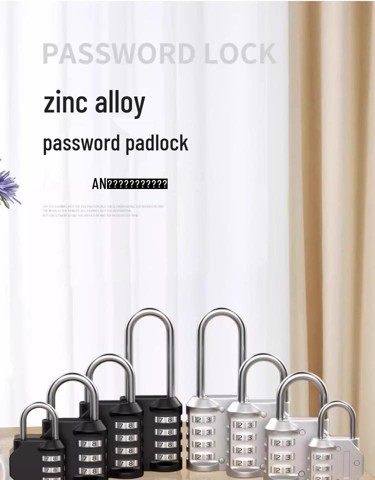 Waterproof Rustproof Anti-theft Padlock for Suitcases, Lockers, Schoolbags, Bike Frames, Helmets, and Gym.