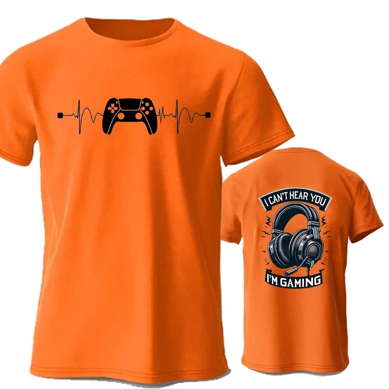 Men TShirts Cant Hear You Im Gaming Funny Video Gamer Humor Joke for Unisex TShirt Video Game Shirt Short Sleeve Tee Top
