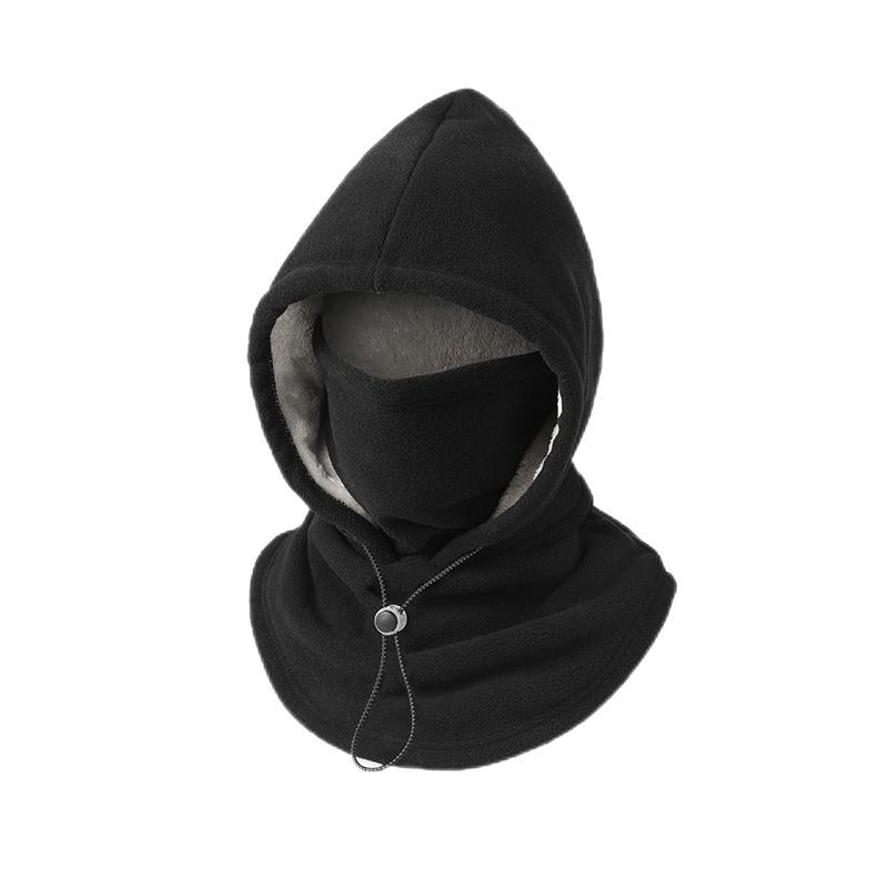 Unisex Windproof Cycling Hat with Face and Neck Protection - Velvet Lined, Thickened for Autumn & Winter