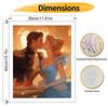 Disney Cinderella Kissing Prince digital oil painting diy handpainted coloring painting home decoration wall art gift for couple decor