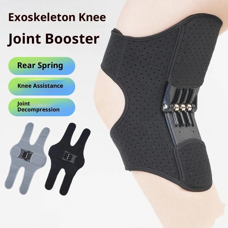 1/2Pcs Knee Protection Booster Power Support Knee Pads Powerful Rebound Spring Force Reduces Soreness Old Cold Leg Protection