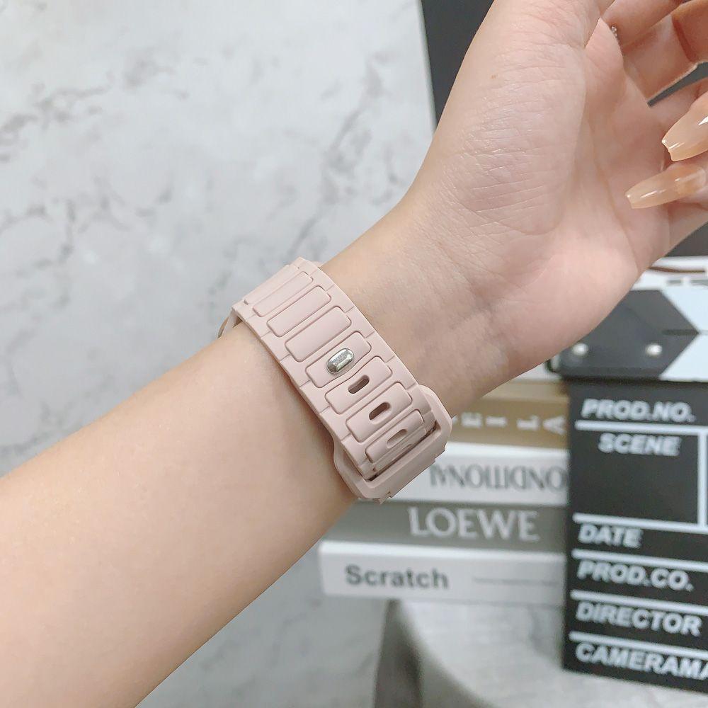 Silikon-Uhrenarmbänder für die Apple Watch – weiches Uhrenarmband, kompatibel mit der iWatch 9/8/7/6/5/4/3/2/1/SE/Ultra-Serie, bequeme Ersatzbänder