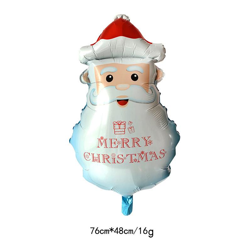Christmas Balloon Large Santa Claus Decorative Balloon Aluminum Foil Balloon For Christmas Party Decorative Supplies