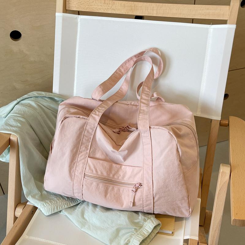 Lightweight Large Capacity Travel Bag solid color Women's Shoulder Bag Commuter Tote Bag