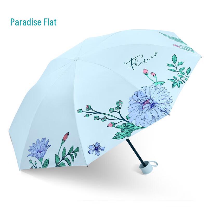 Paradise Umbrella Portable 5-Fold Anti-UV Sun & Rain Umbrella