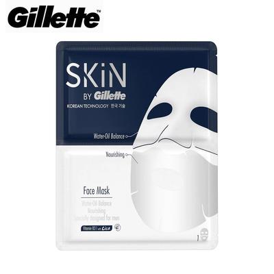 Skin By Face Mask, Korean Technology, Water-Oil Balance, Nourishing, Specially Designed for Men, Vitamin B3 with Cica, 1 / 3 / 6 Pcs