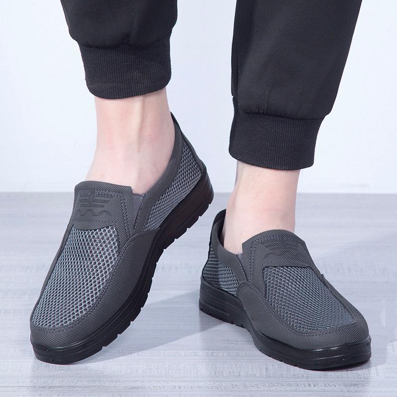 

Летняя повседневная мужская обувь с сеткой, дышащая мужская обувь, полые туфли