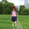 Banduxian Girls' Contrast Short Sleeve Sports T-shirt