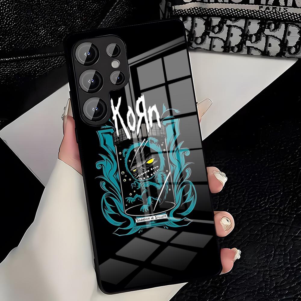 Rock Band K-Korn Handyhülle Für Samsung S26 S25 Plus S20 S20 Plus S22 Ultra S23 FE S21 Plus S21 Ultra Glasabdeckung