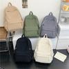 Nueva mochila pequeña de pana simple para mujer para salir, mochila escolar para estudiantes, mochila de terciopelo a rayas informal, mochila ins