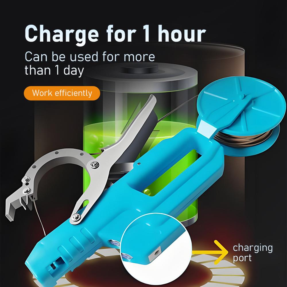 Plant Tying Machine Tape Tool for Tomatoes Peppers Grapes Cucumbers and Vining Vegetables, Great for Gardeners Farmers