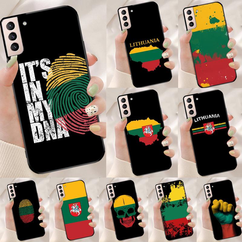 Fashion Lithuania Flag Funda Case For Samsung Galaxy S25 Ultra S9 S10 S20 S21 S22 Plus S23 FE S24 Ultra Phone Cover
