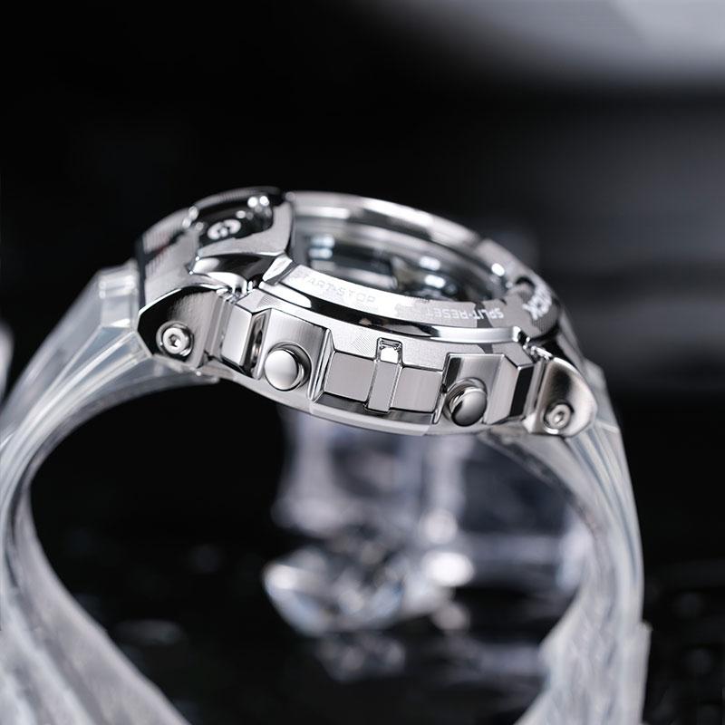 Casio Waterproof Sports Watch Quartz Movement Resin Strap Japanese and Korean Watch Men's Watch Silver Dial GM-6900SCM-1PR