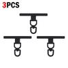 1/2/3/4Pcs Stainless Steel Phone Tether Tab Replacement Part for Cell Phone Safety Lanyard Patch 360 Degree Rotatable Gasket