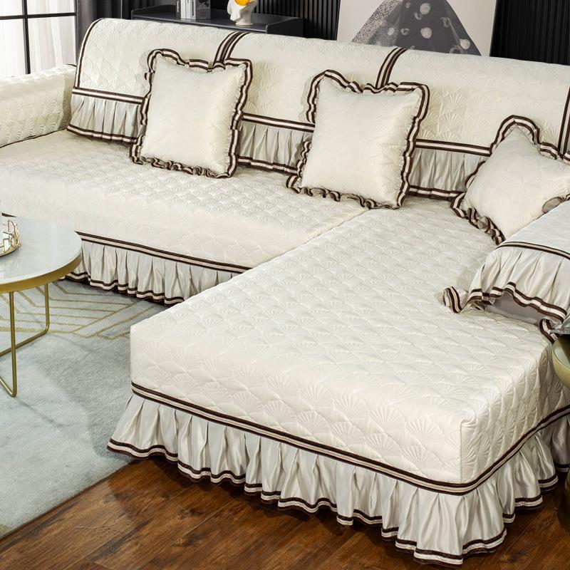 

Противоскользящий коврик для дивана, универсальный чехол для дивана Four Seasons, универсальный стеганый простой современный летний чехол 100*240cm