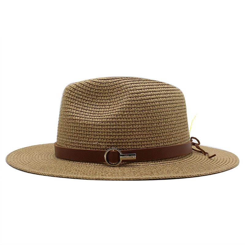 Panama straw hat panama European and American sun hat summer sun protection travel vacation beach woven cowboy hat