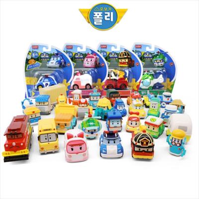 [Robocar Poli] Kovový mini autíčko Poli/Roy/Amber/Helly/Tracky/Trino/Lifty/Škola B Korejské panenky a hračky
