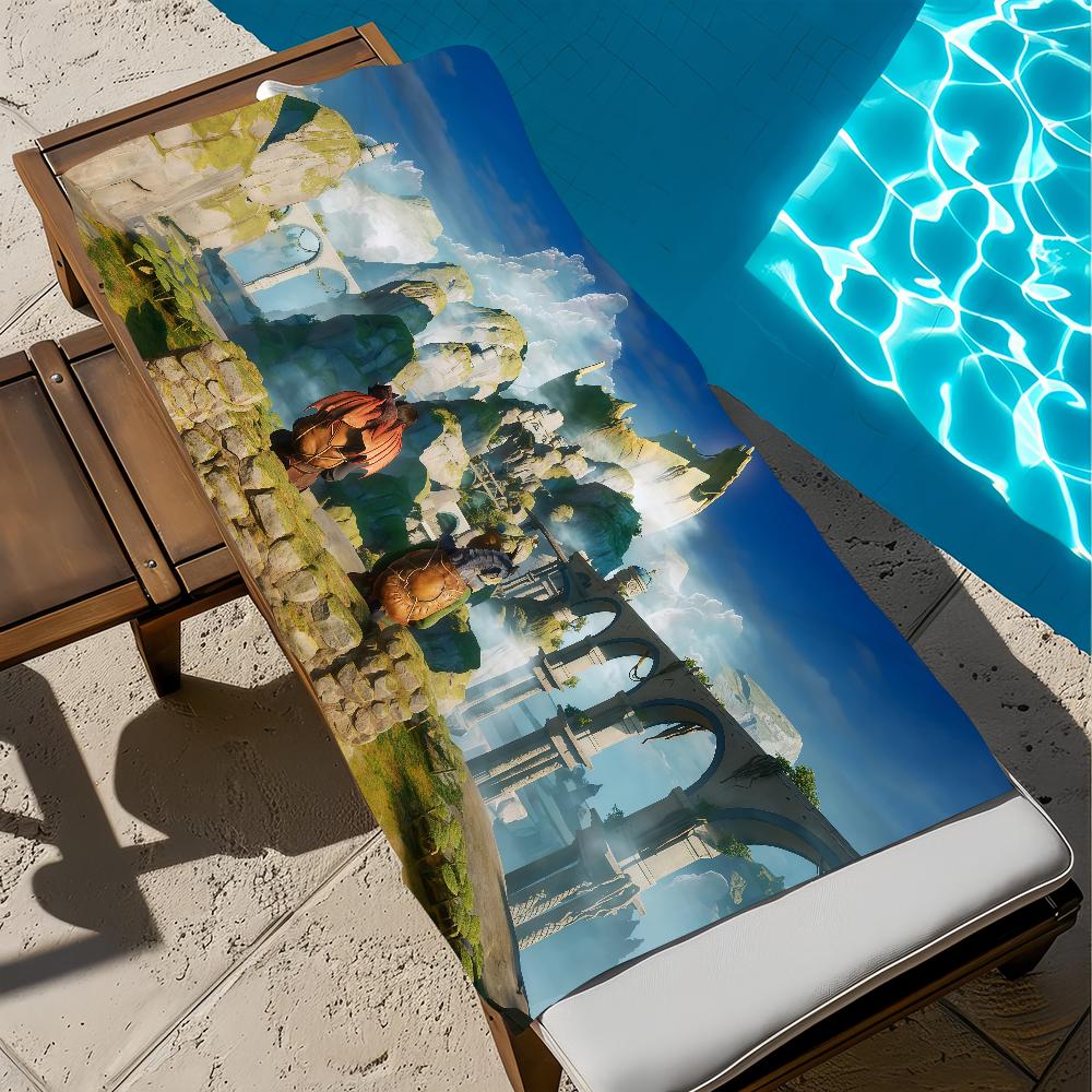 Towel Beach Split Bath Fiction Quick-Drying Lightweight Portable Sauna Camping Swim Pool Game Travel
