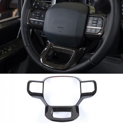 Inner Steering Wheel Panel Cover Trim For Ford F150 + Black Wood Accessories