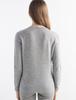 Women's Slimming Wool Long-Sleeve Half-High Neck Top - Solid Color, Versatile Basic