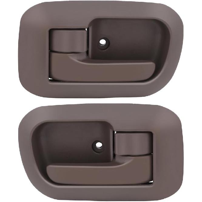 

OCPTY Door Handles Interior Front Driver Passenger Side Replacement fit 1998-2003 for Sienna Inside Door Handles Brown(2pcs)