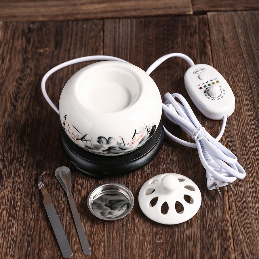 Adjustable Temperature Ceramic Incense Burner & Aroma Diffuser
