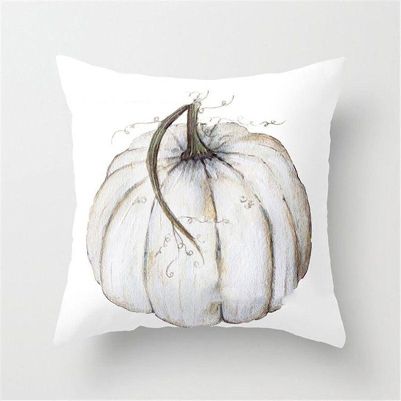 Elegant Watercolor Pumpkin Cushion Cover Pillow Case Adds Festive Charm To Any Room