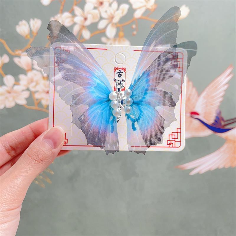 1PCS New Moving Dreamlike Butterfly Baby Hairpins Cute Girls Hair Clips Kids Headwear Children Hair Accessories