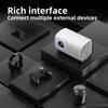 Mini Projector 720P Home Theater with WiFi6 Support 150in Display Same Screen Technique Movie