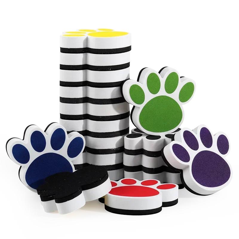 Magnetic Whiteboard Eraser Cartoon Bear Footprints Large Size Blackboard Eraser