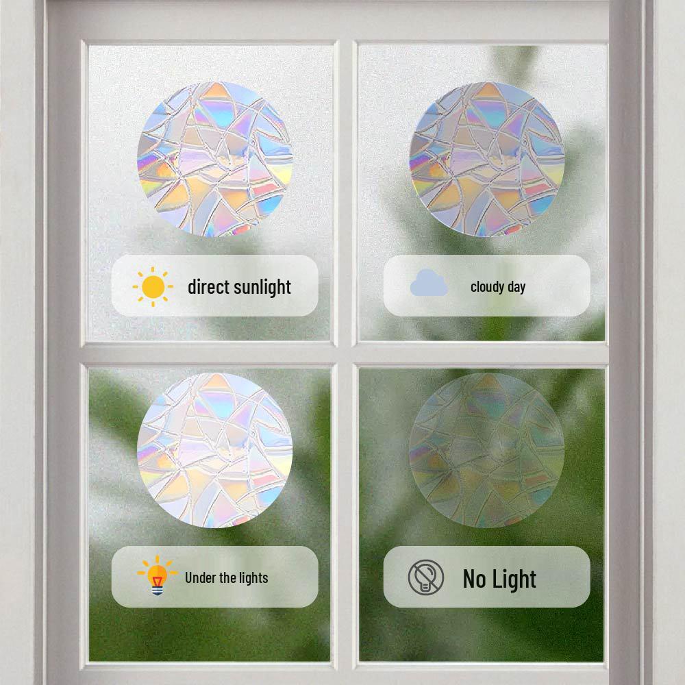 Aike Sun Prism Regenbogen Schmetterling Fensterglas Aufkleber