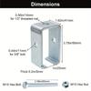 Channel Trolley Track Hanger Bracket for Strut Channel Intermediate Support Hange Bracket for  1-5/8" Channel Trolley Track