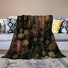 Rustic Watercolor Botanical Rose Peony Vintage Leaves Plant Boho Gothic Print Throw Blankets for Bed Living Room Bedding Couch