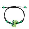 Colorful Resin Dinosaur Bracelet Handcrafted Adjustable For Children Adults Includes Message Card