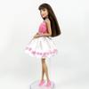 Hübsches rosa Prinzessinnenkleid für Barbie-Puppe, Outfits, Kleidung für Barbie-Accessoires, Puppenhaus, Kinderspielzeug, DIY, handgefertigte Puppen für Kinder
