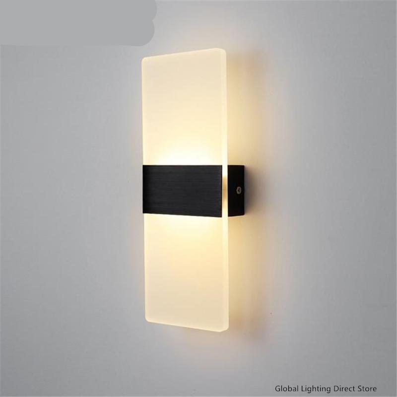 Modern Simplicity Led Wall Lamp Warm White Light for Bedroom Bedside Sconce Stairs Lighting Wall Light Fixture Bathroom Lamp