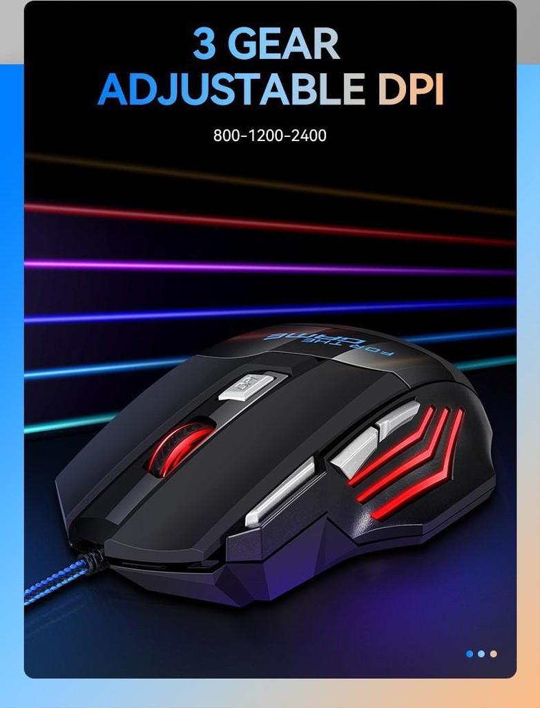 New Wired Luminous Gaming Mouse - No Double-Click Issue, Compatible with Desktop & Laptop