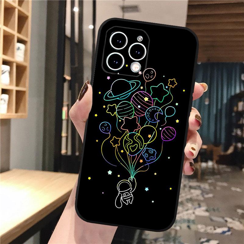 

Cartoon Astronaut Phone Case For iphone 17 Pro Max Air 16 15 14 13 Pro Max 15 16 Pro 15Plus iphone 16