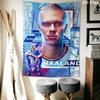 Haaland football Wall Hanging Printed Fabric Blanket Decorative Tapestries for Bedroom Living Room Home Decor