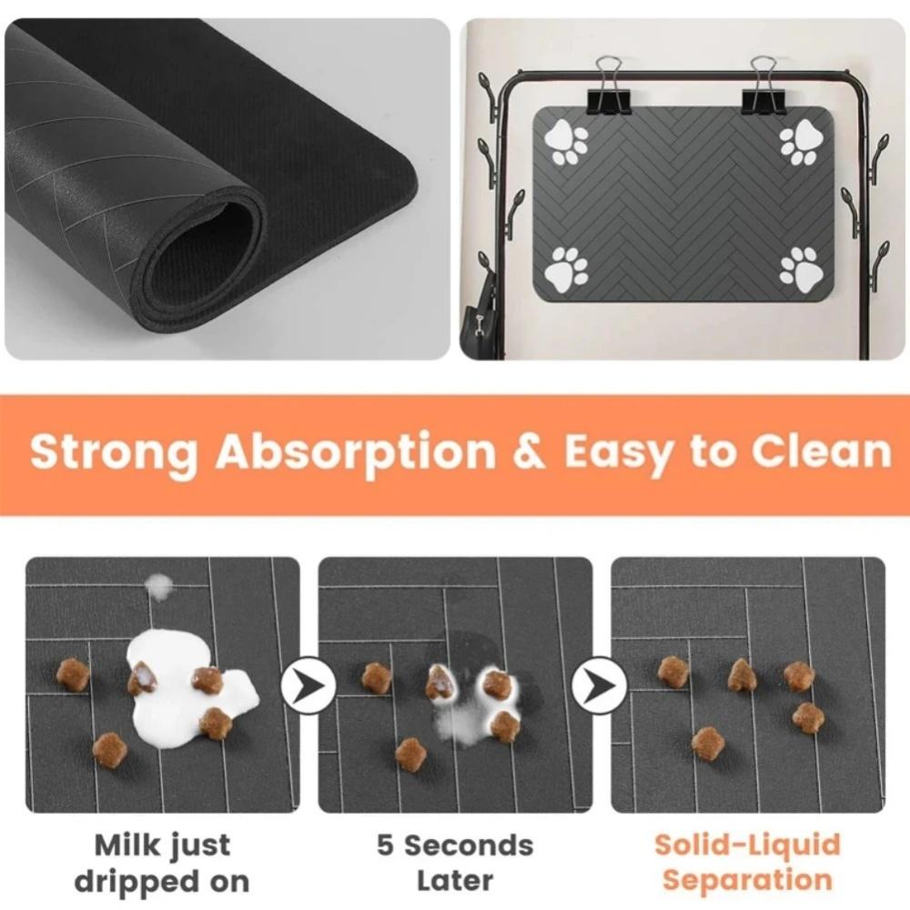 Pet Placemat Dog Food bowl Mat Drinking Feeding Placemat For Dog Cat Quick Dry Mat Waterproof Pet Bowl Pad Feeder Mats