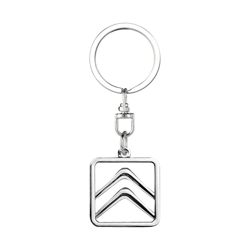 Metal Car Keychain Badge Key Chain Rings Car Accessories For Citroen C1 C2 C3 C4 C5 C6 C8 C4L DS3 DS4 DS5 LS DS6 Grand Picasso